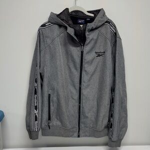 Reebok Men's Charcoal Windbreaker Jacket
